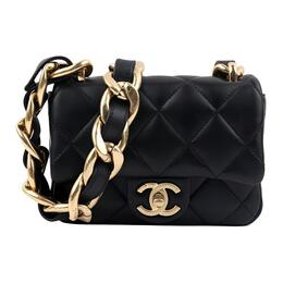 Chanel Барашковая сумка с клапаном, через плечо, на плечо, женская черная as3213-b08003-94305