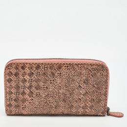 Bottega Veneta: Коричневый кошелёк  Intrecciato