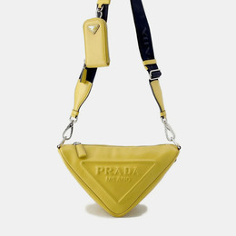 Prada: Жёлтая сумка 