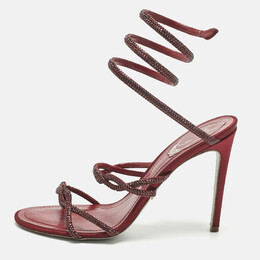 René Caovilla: Бордовые сандалии  Cleo