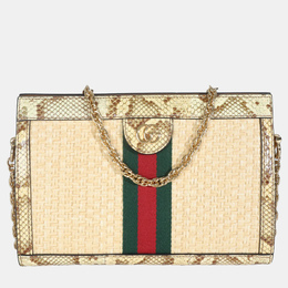 Gucci: Коричневая сумка  Ophidia