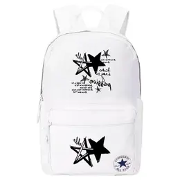 Converse Полиэстеровый рюкзак обычный унисекс белый, Five-Pointed Star cv2413022ps-001(team378-s f2) | five-pointed star