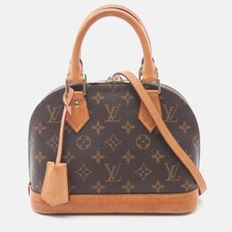 Louis Vuitton: Коричневая сумка  Alma BB