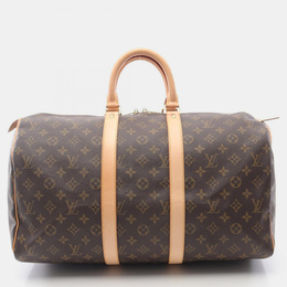 Louis Vuitton: Коричневая сумка  Keepall 45