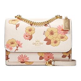 Coach Кожаная сумка через плечо среднего размера женская бежевая ch550-imcah