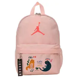 Jordan Полиэстеровый рюкзак для женщин розовый, Cartoon Cat jd2213008td-002（team378-mm f2) | cartoon cat