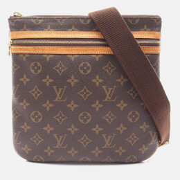 Louis Vuitton: Коричневая сумка через плечо  Pochette