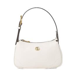 Gucci Кожаная сумка через плечо мини маджонг женская белая 739076-aaa9f-9022