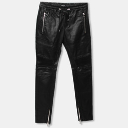 Balmain: Чёрные брюки  Biker