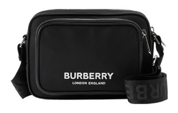 Burberry Сумка через плечо из нейлона с логотипом черная 80490941