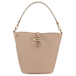 Longchamp Миниатюрная женская сумка из коровьей кожи тёмно-коричневого цвета 10279hgcm05-1