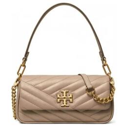 Tory Burch Кожаная женская сумка через плечо серый 85229-082