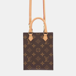 Louis Vuitton Brown Monogram Petit Sac Plat Bag 1111242