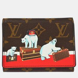 Louis Vuitton: Коричневый кошелёк 