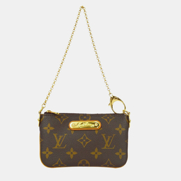 Louis Vuitton Brown Monogram Canvas Pochette Milla PM Shoulder Bag 1155468