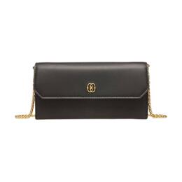 Bally Эмблема из телячьей кожи женская сумка через плечо кошелек черный 6304817