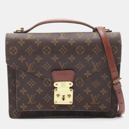 Louis Vuitton: Коричневая сумка 