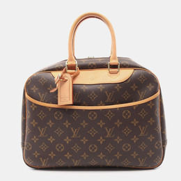 Louis Vuitton: Коричневая сумка  Deauville