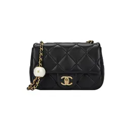 Chanel Миниатюрная квадратная сумка через плечо из овчины as4868-b16574-94305