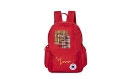 Converse Полиэстеровый рюкзак обычный унисекс красный, Plaid bear cv2213004ps-002(team80-恶魔苹果) | plaid bear