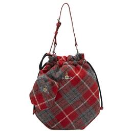 Vivienne Westwood Твидовая женская сумка через плечо красная 5068965710g6