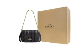 Coach Кожаная портативная сумка кроссбоди cy663-imblk