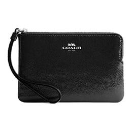 Coach Кожаный клатч с угловой молнией на запястье для женщин cw855-svbk