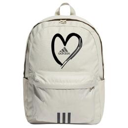 Adidas Тканевый рюкзак унисекс светло-серый и черный, Heart Print ir9757(team378-xtmm x1) | heart print