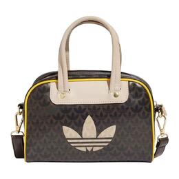 Adidas Originals Сумка для боулинга из полиуретана женская тёмно-коричневая, Dark Brown 2025q1-kpt81 | dark brown