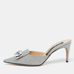 Sergio Rossi: Серебристые сабо 