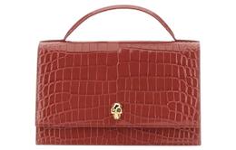 Alexander McQueen Череп из телячьей кожи наплечная сумка через плечо женская красная коричневая 732798-1hb0g-6338