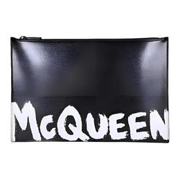 Alexander McQueen Кожаная клатч-сумка для мужчин Black 560472-1nt5b-1070限时