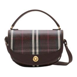 Burberry Хлопковая женская сумка через плечо персикового цвета 81146431