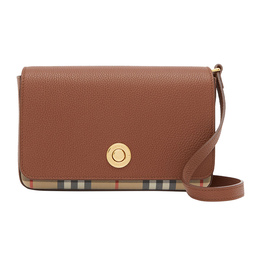 Burberry Винтажная хлопковая поясная сумка клатч женская бежевая 8025161