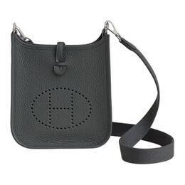 Hermes Сумка через плечо Evelyne Clemence из телячьей кожи женская серая h085945ckaq