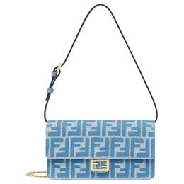 Fendi Сумка кроссбод из хлопковой сумка-багетной ткани 8m0498-aunj-f1skl