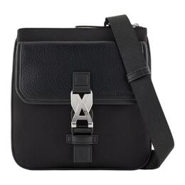 Armani Exchange Полиэстеровая плечевая сумка мужская черная, Black xm000243-af12135-uc001 | black