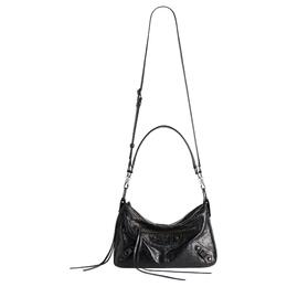 Balenciaga Кожаная поясная сумка через плечо маленькая мужская черная 8461882abek1000