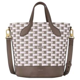 Bally Коричневая женская кожаная сумка через плечо 6307435