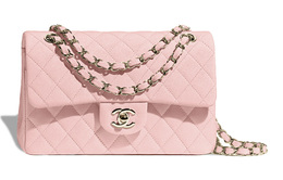 Chanel Классический клатч из телячьей кожи с цепочкой Маленький женский рюкзак через плечо Розовый a01113-y33352-nj523