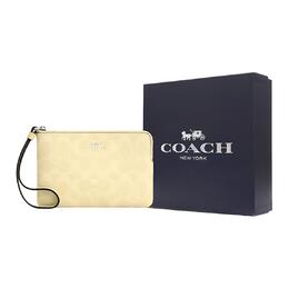 Coach Женская маленькая клатч из искусственной кожи сухая трава caq75-svmn0