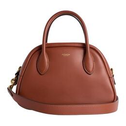 Coach Кожаная наплечная сумка через плечо дамская средняя коричневая cay09-b4l4a