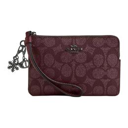 Coach Женская клатч из текстурированной кожи небольшого размера винного цвета cw958-qbo2q