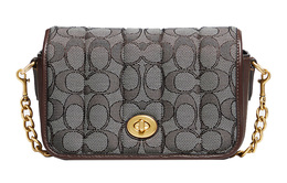 Coach Маленькая холщовая сумка с кожаными вставками c5281-b4s0m