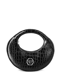 Philipp Plein medium Moon crocodile-print clutch bag 31352204