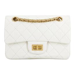 Chanel Миниатюрная женская сумка-кошелек через плечо из белой телячьей кожи as0874-y04634-10601
