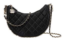 Chanel Барашек Сумка-пельмень Сумка-торба Кроссбод сумка Женская черная плечевая сумка as3917-b10551-94305
