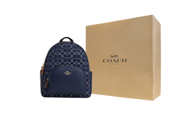 Coach Джимсовый рюкзак с кожаными аппликациями cz778-imxia