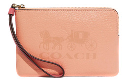 Coach Кожаный клатч с угловой молнией на запястье c8717-imsmx