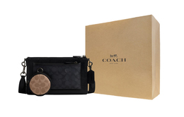 Coach Сумка через плечо мужская среднего размера из комбинации ткани и натуральной кожи cw372-qbxaj